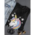 thumbnail image 3 of Unicorn Shine Shaped T-Shirt Women -Image by Shutterstock, Female Small, 3 of 4