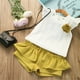 thumbnail image 3 of Minnieouse 2 unids/set chica primavera moda Top corto conjunto fotografía sesión de fotos chaleco pantalones Kit ropa regalo de cumpleaños conjuntos de ropa Talla 11, 3 of 6