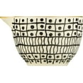 thumbnail image 2 of Creative Co-Op Black & White Stoneware Measuring Cups with Gold Electroplating (Set of 4 Sizes), 2 of 2