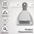 thumbnail image 4 of Mini Dustpan and Brush Set Portable Table Top Cleaning Brush and Dustpan Set Dining Table Crumb Sweeper with Soft Bristles for Home Office, 4 of 8