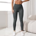 thumbnail image 5 of Resivox Women's High Waisted Seamless Yoga Pants - Sculpting Fit with Tummy Control, High Waist Leggings for Workouts & Casual Wear, Soft Stretchy Fabric Dark Gray 2XL, 5 of 5
