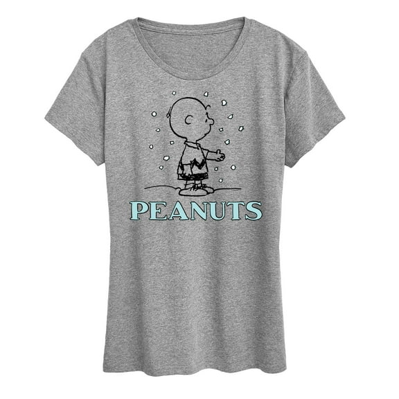Peanuts - Charlie Snow - Women's Short Sleeve Graphic T-Shirt