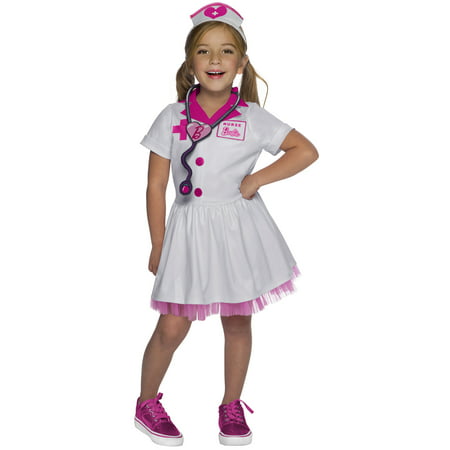 Nurse Barbie Mattel Girls Child Doctor Doll Halloween Costume