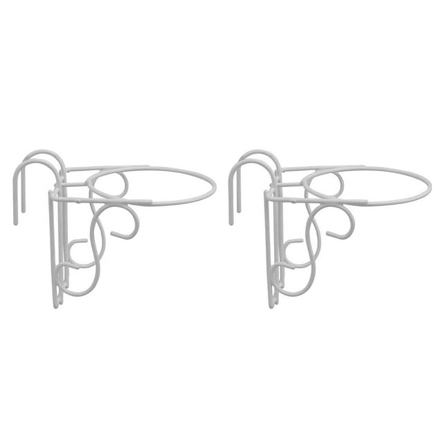 Weiweiguan 2Pcs Flower Pot Hanging Rack Railing Hanging Flowerpot Stand Balcony Rack