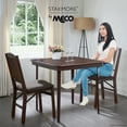 thumbnail image 4 of MECO Stakmore Wood Fabric Upholstered Seat Folding Chair Set, Espresso (2 Pack), 4 of 8
