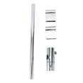 thumbnail image 2 of Adjustable Sliding Shower Bar, Extendable Shower Slide Bar 40cm with Pushbutton Design Thickened Tube Wall 1.5mm, for Bathroom, 2 of 7