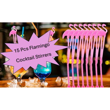 Ginger Ray Pink Flamingo Cocktail Stirrers