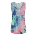 thumbnail image 7 of HAPIMO Women's Summer Tank Tops V-Neck Blouse Tie Dye Print Tops Casual Loose Fit Camis Vest Daily Camisole Sleeveless Shirts for Girls Blue XXL, 7 of 7