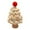 White, variant on Hand Crocheted Christmas Tree Christmas Figurine DIY for Bedroom Shelf