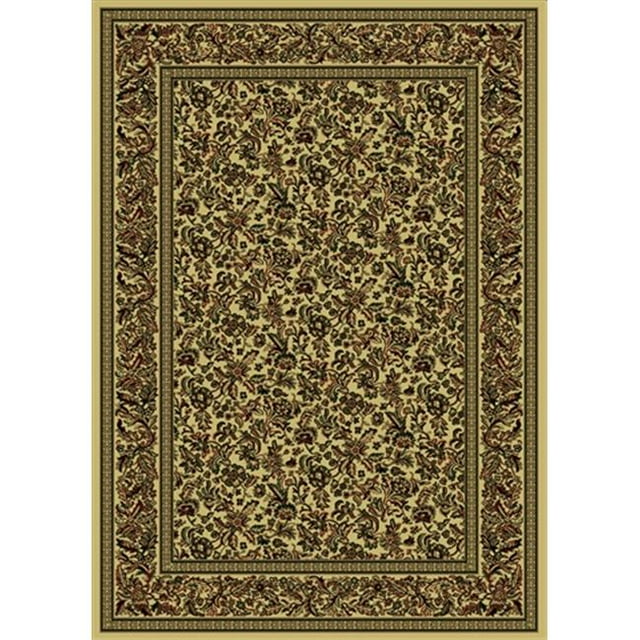 Radici 1219-2024-IVORY Castello Rectangular Ivory Traditional Italy Area Rug, 2 ft. 2 in. W x 7 ft. 7 in. H