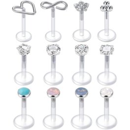Bijou Piercing Titanium OUFER - 16G - Pour Helix, Tragus, Daith - Design Cœur - Nickel Free