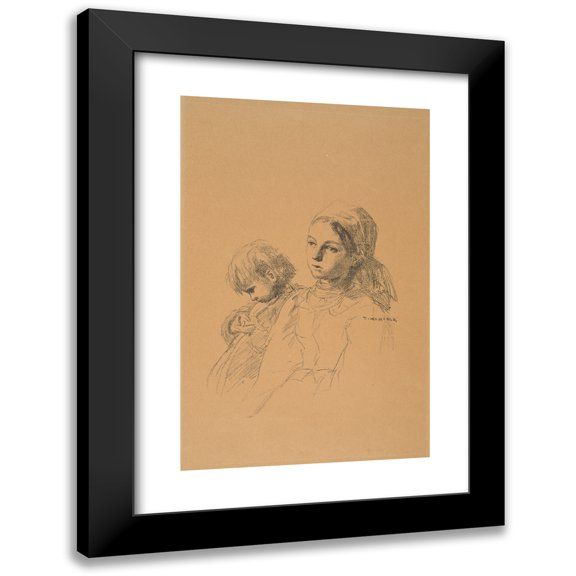 Jozef Chelmonski 11x14 Black Modern Framed Museum Art Print Titled - Travel (1903)