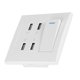 thumbnail image 3 of Toma De Corriente USB Montada En La Pared De 4 Puertos Con Control De Interruptor Para Teléfono Inteligente, Cámara, Carga Rápida, Protección Contra Sobrevoltaje, 3 of 7