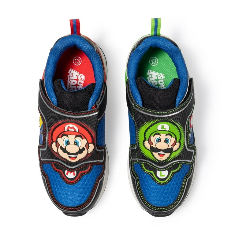 【**Mario**】　バドミントンシューズ Nintendo Boys Mario and Luigi Light-Up Athletic Sneakers - Walmart.com