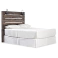 thumbnail image 7 of Signature Design by Ashley Drystan Queen Panel Headboard, Rustic Brown, Industrial Farmhouse Headboard with LED Lights and USB Charging, 7 of 7
