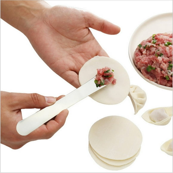 MAOWAPLG 304 Outil de Presse à Pâte à Tarte en Acier Inoxydable, Cuillères de Remplissage de Boulettes, Fabricant de Boulettes, Moule à Boulettes Ravioli