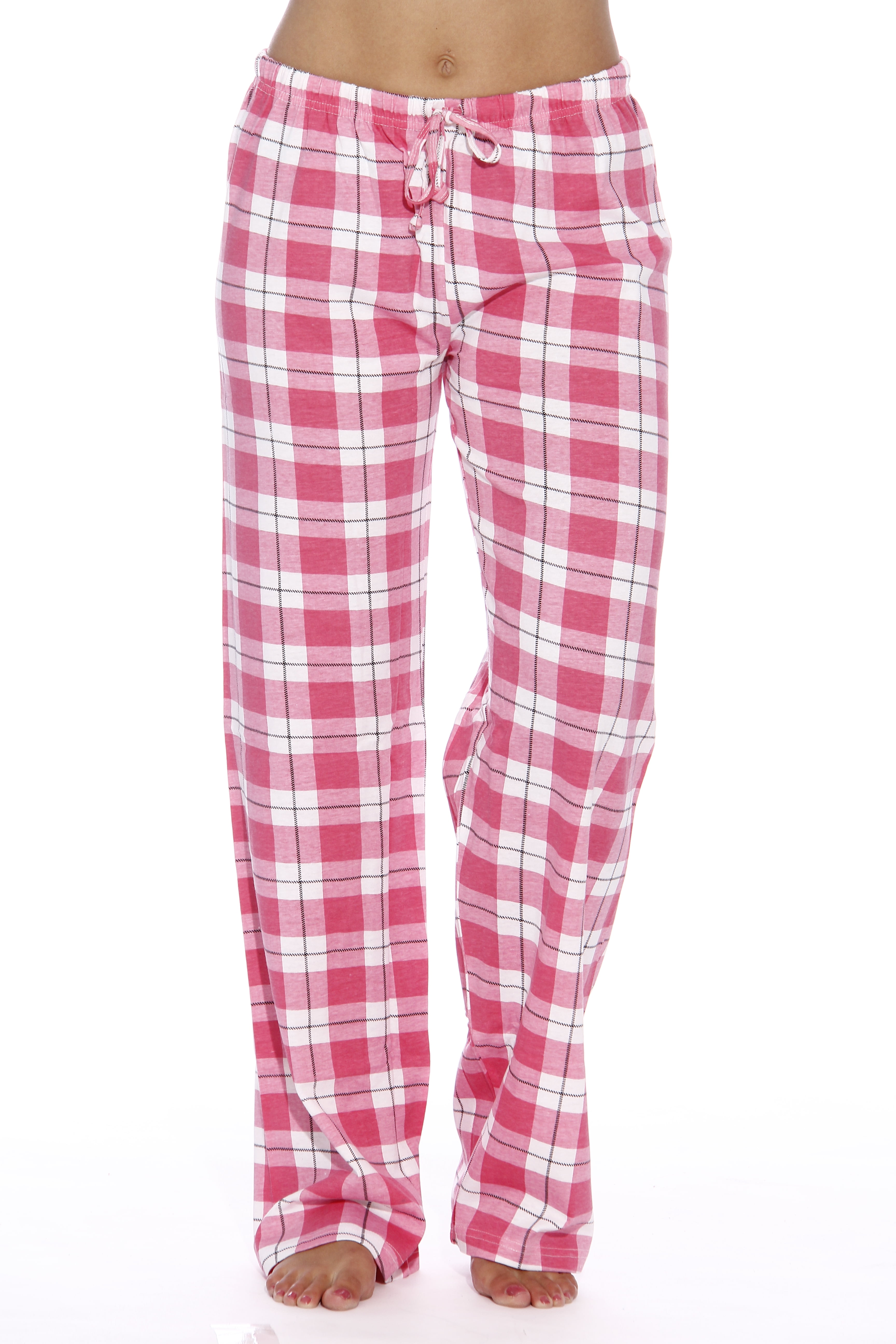 Just Love Women's Plaid Pajama Pants in 100% Cotton Jersey ...