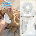 thumbnail image 6 of JOLTIX 7" Table Fan,3100mAh,Silent, Super Wind Power and Battery Life, Desktop Mini Fan,White, 6 of 14