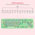 thumbnail image 3 of Keyboard Mofii Sweet Keyboard Mouse Combo Mixed Color 2.4G Wireless Keyboard Mouse Set Circular Suspension Key Cap for PC Laptop Green, 3 of 7