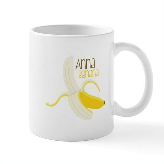 CafePress - Anna Banana Mugs - 11 oz Ceramic Mug - Novelty Coffee Tea Cup