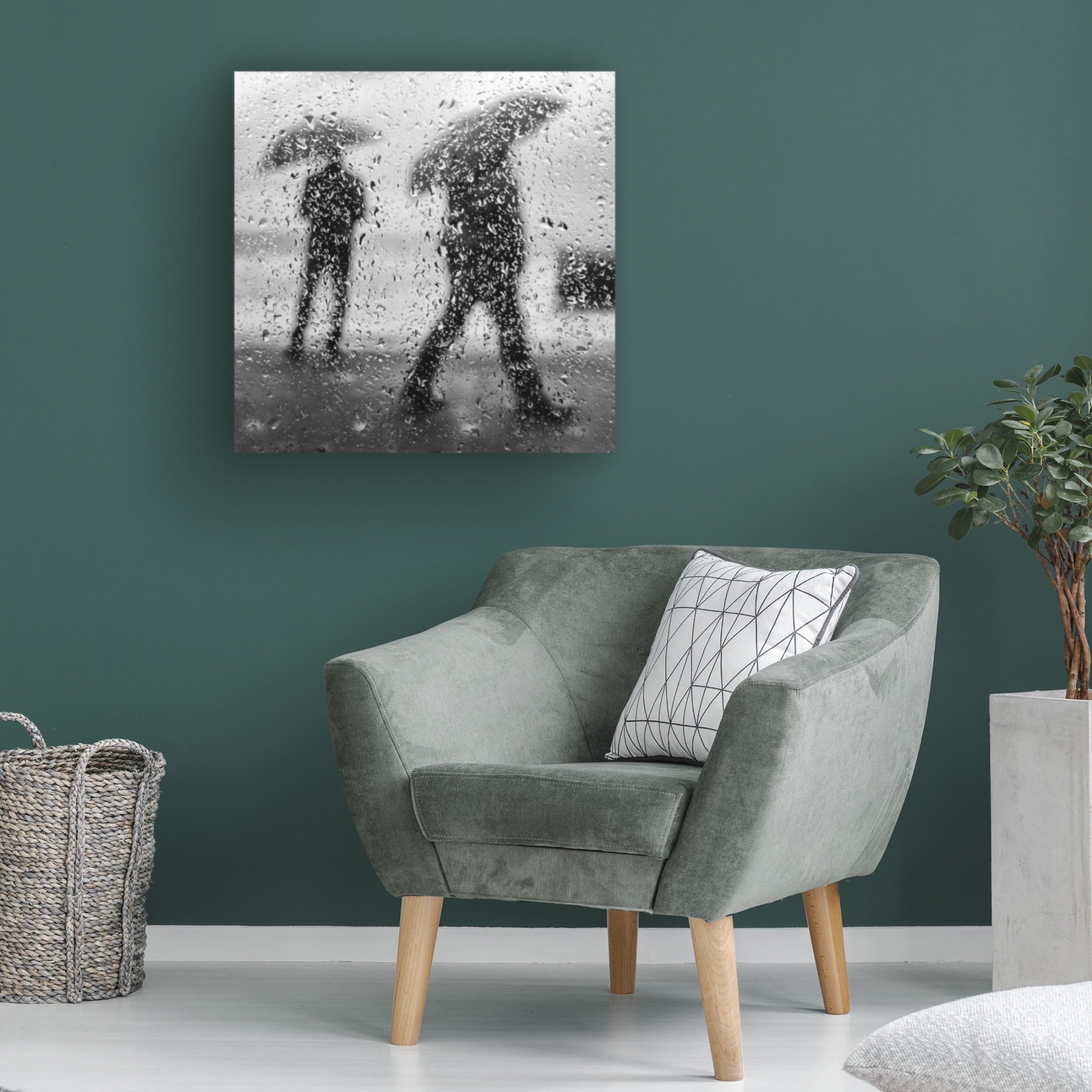 Trademark Fine Art Josefina Melo In The Rain Canvas Wall Art