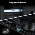 thumbnail image 4 of Adaptador USB-C de 20 Gbps para Panel Frontal con Cable de Extensión de Cabezal de Placa Base, USB-C Hembra A USB de 20 Pines., 4 of 5