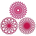 thumbnail image 1 of Tapete de mesa de silicona Tapete para ollas Tapete anti-escaldado - Rose Red (Flor geométrica) Adepaton CPB-DE-LYY1755-4, 1 of 5