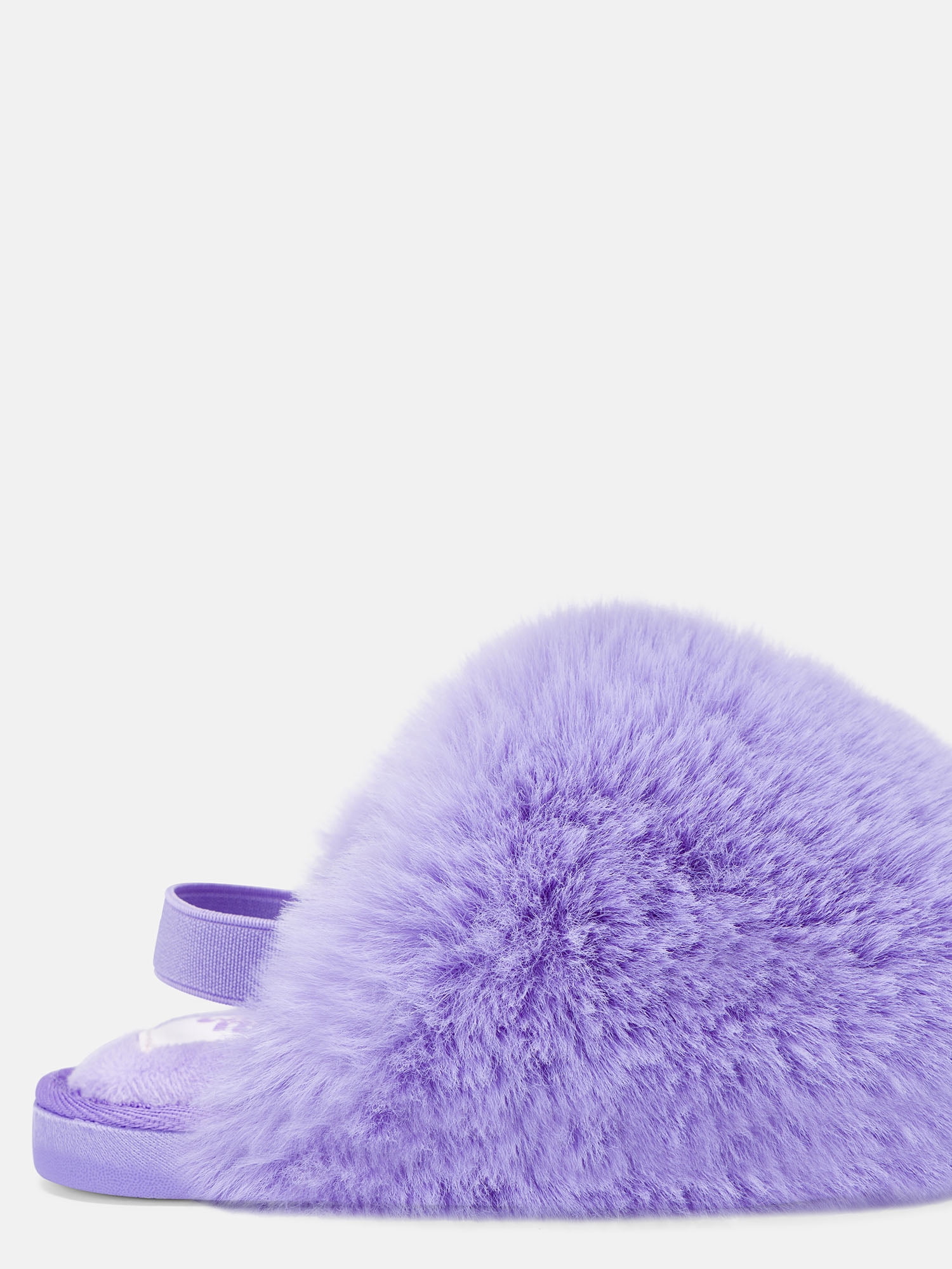 Wonder Nation Toddler, Little & Big Girls Faux Fur Puff Slippers