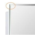 thumbnail image 5 of IDYLLOR Plastic Bathroom Medicine Mirror Cabinet 16 x 22 inch, Surface and Recessed Mount, Beveled Edge Mirror, 5 of 7