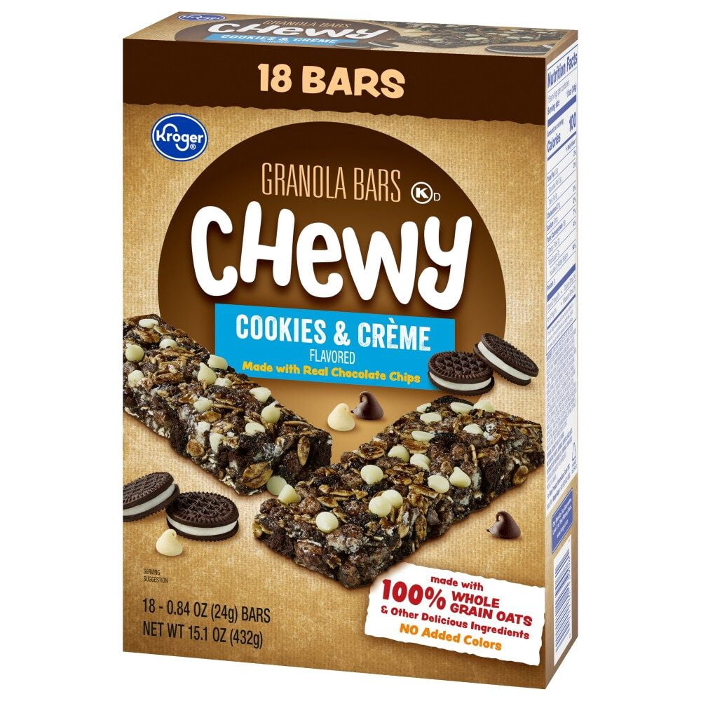 KR Cookies & Créme Chewy Granola Bars 18 ct / 0.84 oz - Pack of 2