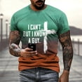 thumbnail image 2 of Bjutir T-Shirts for Men Fashion Casual Short Sleeve Pullover T Shirt Printed Top Green M, 2 of 6