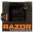 thumbnail image 3 of Walker's Razor Slim Ultra Low Profile Compact Design Adjustable Range Shooting Hunting Hearing Protection Electronic Earmuffs, Black, 3 of 7