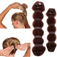 thumbnail image 3 of 2 pcs Hair Bun Maker Magic Hair Styling Tool (Brown), 3 of 5