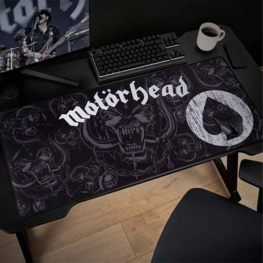 Subsonic - Motorhead XXL Mouse Pad 35 in x 15.7 in - Gift Motorhead gaming desk pad 90 cm x 40 cm - official licensed