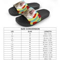 thumbnail image 2 of GZHJMY Stylish Slides for Women Men, Cat Head with Bright Hearts Collage Soft Flexible Slip-on Sandals Slippers, 2 of 7