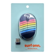 onn. Wireless Mouse with 5 Buttons and Scroll Wheel, 2.4 GHz with USB Nano Receiver, Blue