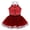 Red, variant on Alvivi Kids Girls Shiny Sequins Halter Neck Ballet Dance Tutu Dress 4-14