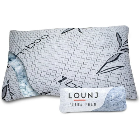 Cooling Bed Pillows for Sleeping 2 Pack Shredded Memory Foam Pillows Adjustable Cool Pillow for Side Back Stomach Sleepers Luxury Gel Pillows Queen Size Set of 2