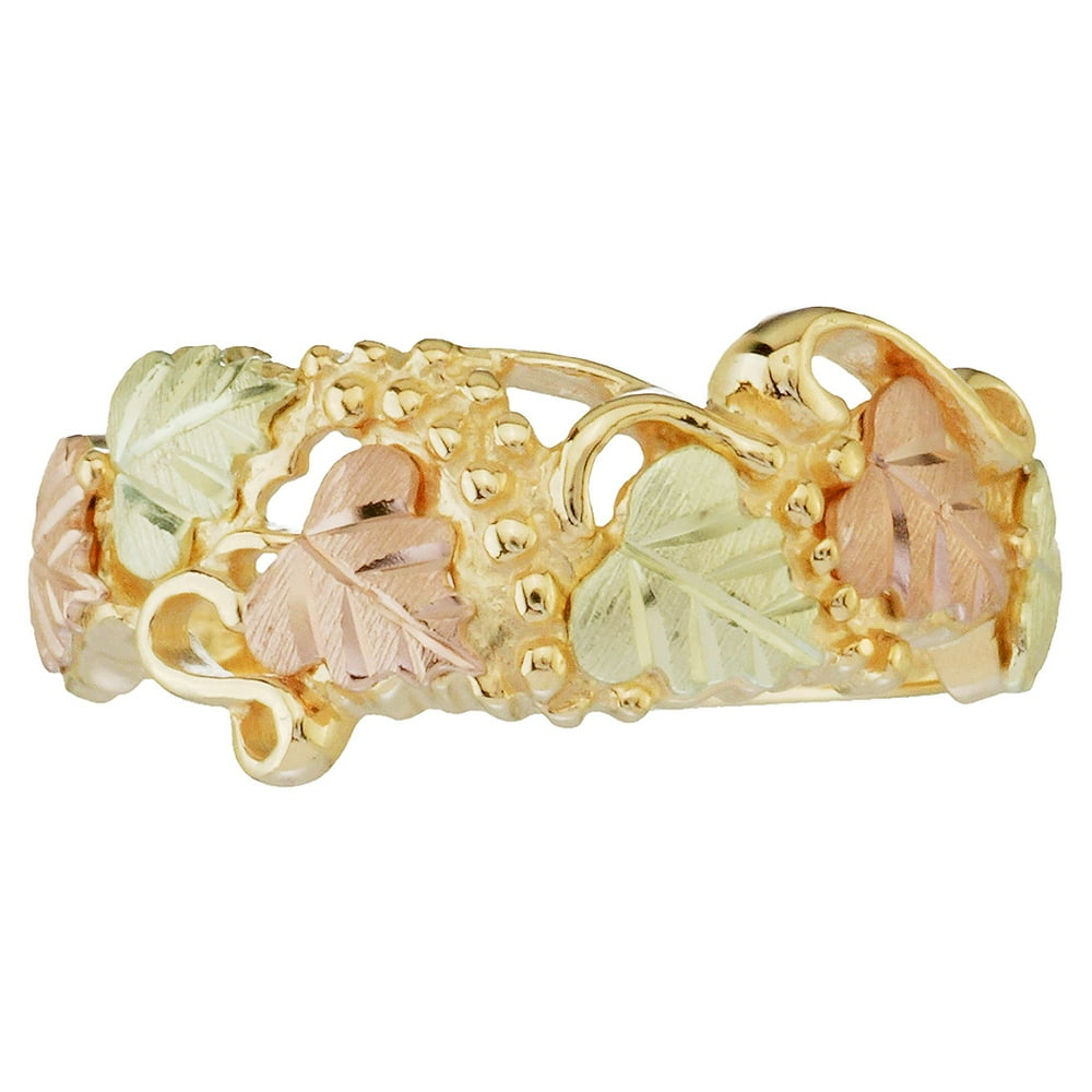 Black Hills Gold - Black Hills Gold Ring in 10k Gold with Clusters of