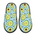 thumbnail image 1 of Fotbe Avocado and Hearts Pantuflas Peludas para Mujer con Estampado, Zapatillas de Peluche, Zapatos de Invierno para Casa, Uso Interior y Exterior-Large, 1 of 8