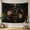A, variant on XaaKee Tapestry Wall Hanging, Sacred Snake Botanical Gilded Snake And Wild Peonies, High-Quality Polyester Tapestry For Bedroom, 60x40Inch