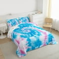 thumbnail image 3 of Manfei Gradient Tie Dye Bedding Comforter Set 2pcs for Female Men Adults,Watercolor Artwork Twin Comforter Sets Microfiber,Abstract Ombre Breathable Bedding Set,Ultra Soft Home Decor,Reversible, 3 of 8