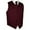 Burgundy, variant on Men's Formal, Prom, Wedding, Homecoming, Tuxedo Vest, Tie & Hankie Set in Pink Solid Satin - 3XL