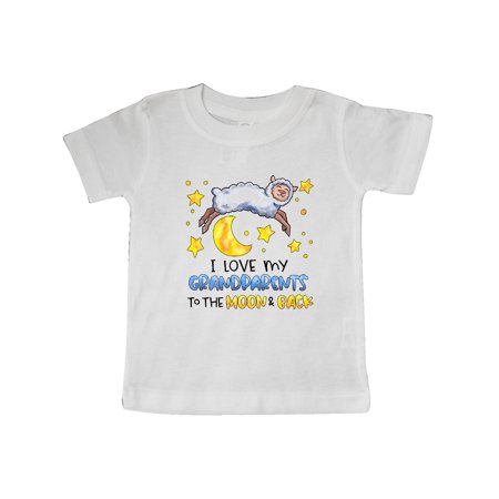 

Inktastic I Love my Grandparents to the Moon and Back Cute Sheep Gift Baby Boy or Baby Girl T-Shirt