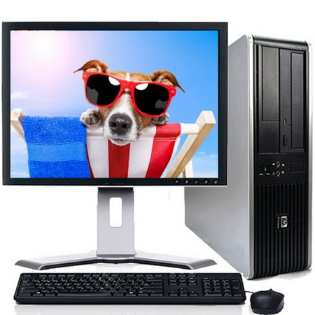 HP Desktop Computer Bundle with Intel Core 2 Duo Processor 4GB of RAM DVD 300Mps Wifi with a 17