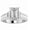 white-gold, variant on 14K White Gold 5 Carat LAB GROWN DIAMOND Contemporary Channel Set Princess And Pave Round Cut Emerald Cut Diamond Engagement Ring (G-H Color VS1-VS2 Clarity 4 Ct Center)