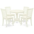 thumbnail image 2 of East West Furniture Dining Room Set Linen White, ANDA5-LWH-C, 2 of 6