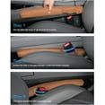 thumbnail image 5 of Leather Car Seat Gap Filler Universal for Car Truck SUV to Block The Gap Between Seat and Console Stop Things from Dropping 2 Sets Black, 5 of 14