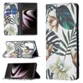 thumbnail image 5 of Case for Galaxy S22 Ultra 5G Cover 2022, Allytech Shockproof Flip Folio PU Leather [Book Stand Feature][Card Slots Holder][Anti Scratch] TPU Bumper Case for Samsung Galaxy S22 Ultra, Floral Leaf, 5 of 6