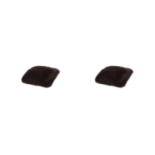 Billuyoard Fundas de cojín de asiento de lana, alfombrilla para silla, taburetes, cojín, alfombras de área de forma cuadrada, textil a prueba café marrón 40X40cm 2piezas